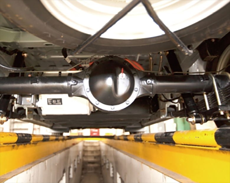 Brand rear axle